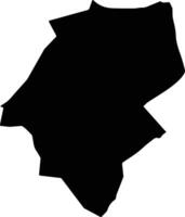 Naranbulag Mongolia silhouette map vector
