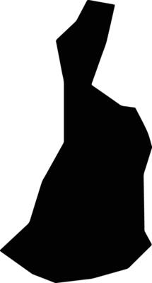 Narandiba Brazil silhouette map