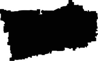 Narrogin Australia silhouette map vector