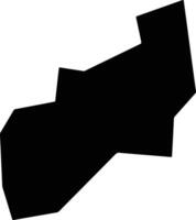 Nasirabad Pakistan silhouette map vector