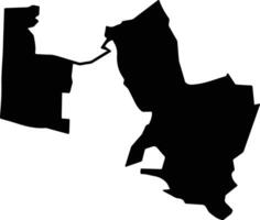 Nazranovsky District Russia silhouette map vector