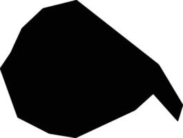Nde Cameroon silhouette map vector