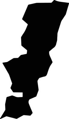 Ndokwa East Nigeria silhouette map