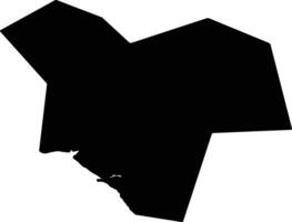 Neath Port Talbot United Kingdom silhouette map vector