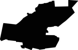 Neftekumsky District Russia silhouette map vector