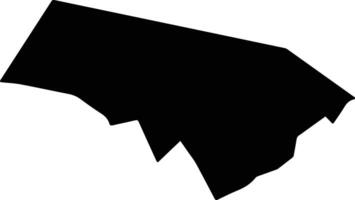Negerubesang Palau silhouette map vector