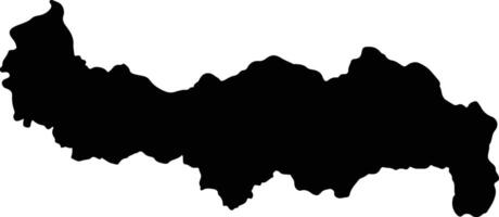 Neira Colombia silhouette map vector
