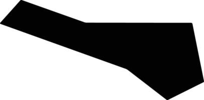 Neiqiuxian China silhouette map vector