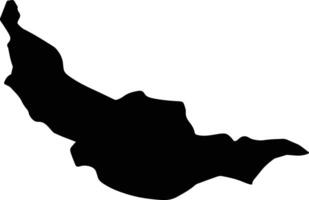 Neka Iran silhouette map vector