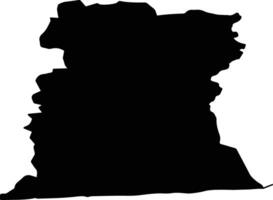 Nesterovsky District Russia silhouette map vector