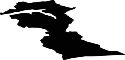 Nesset nor Norway silhouette map vector