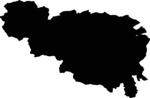 Neunkirchen Austria silhouette map vector