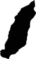 Newfield Fiette Saint Lucia silhouette map vector