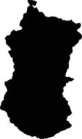 Ngada Indonesia silhouette map vector