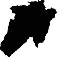 Nganjuk Indonesia silhouette map vector