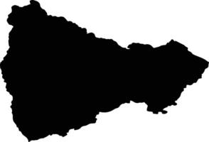 Ngawi Indonesia silhouette map vector