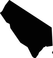 Ngchemesed Palau silhouette map vector
