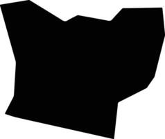 Ngerchemai Palau silhouette map vector