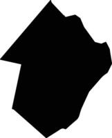 Ngerbelau Palau silhouette map vector