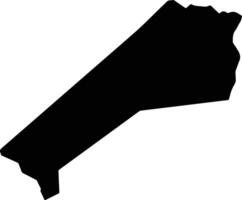 Ngerkeai Palau silhouette map vector