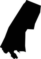 Ngerusar Palau silhouette map vector