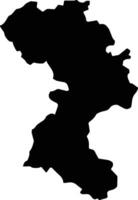 Nghia Hanh Vietnam silhouette map vector