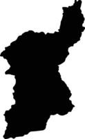 Ngoc Hoi Vietnam silhouette map vector
