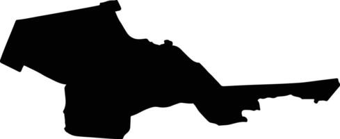 Nijkerk Netherlands silhouette map vector
