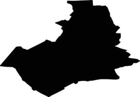 Nijmegen Netherlands silhouette map vector