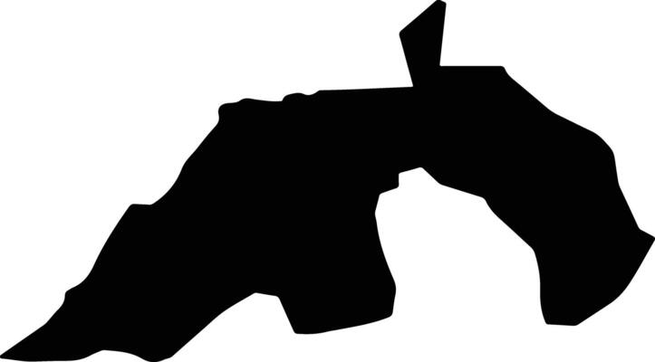 Nioro Mali silhouette map