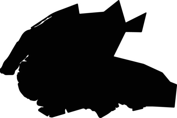 Nishio Japan silhouette map