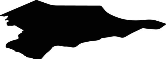 Nissewaard Netherlands silhouette map vector