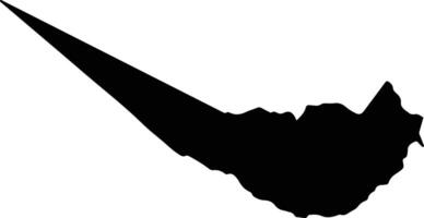 Nithi Kenya silhouette map vector