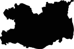 Nong Phai Thailand silhouette map vector