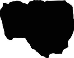 Noqui Angola silhouette map vector