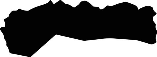 Norbugang Bhutan silhouette map vector