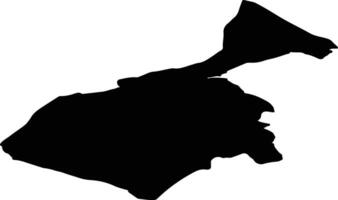 Nord Aurdal nor Norway silhouette map vector