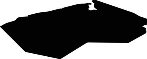 Nordfyn Denmark silhouette map vector