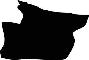 Noshahr Iran silhouette map vector
