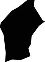 Nova Lima Brazil silhouette map vector