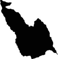 Nova Mutum Brazil silhouette map vector