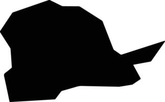 Nova Palma Brazil silhouette map vector