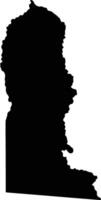 Novo Progresso Brazil silhouette map vector
