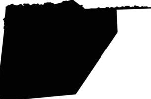 Ntem Gabon silhouette map vector