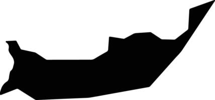Nueva Palmira Uruguay silhouette map vector