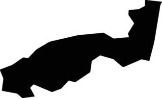 Numan Nigeria silhouette map vector