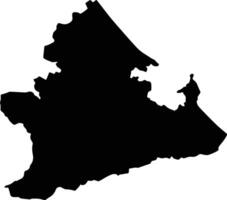 Nui Thanh Vietnam silhouette map vector