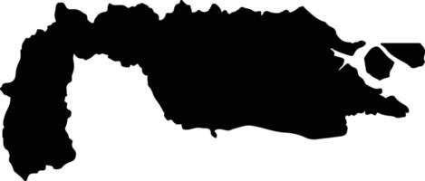 Nunukan Indonesia silhouette map vector