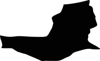 Nur Iran silhouette map vector