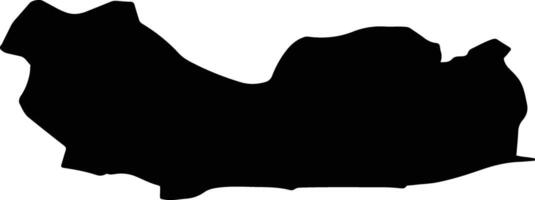 Nusaybin Turkey silhouette map vector